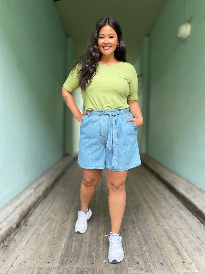 King Louie shorts Marnie Light Denim Shorts