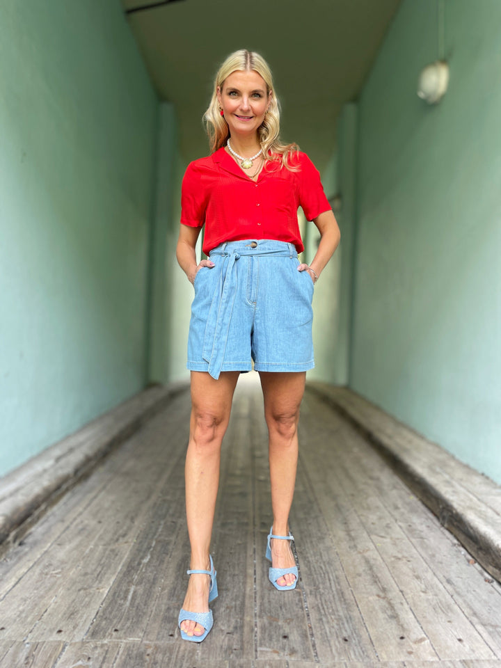 King Louie shorts Marnie Light Denim Shorts