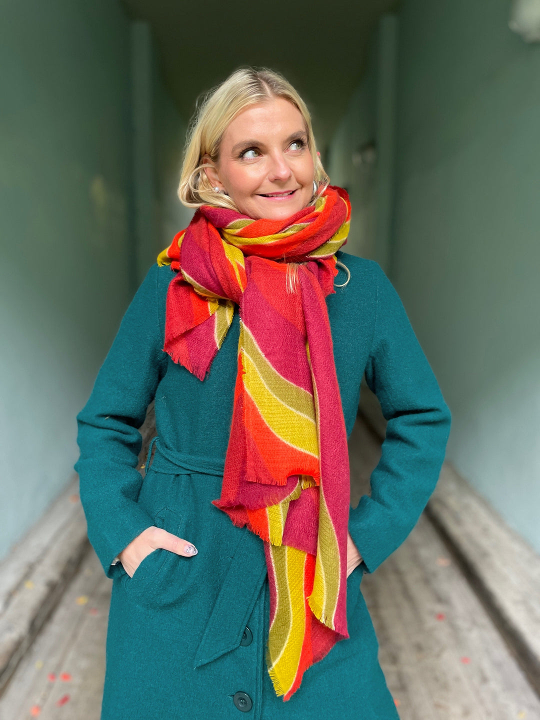 King Louie Skjerf Skjerf Razzle - Rio Red