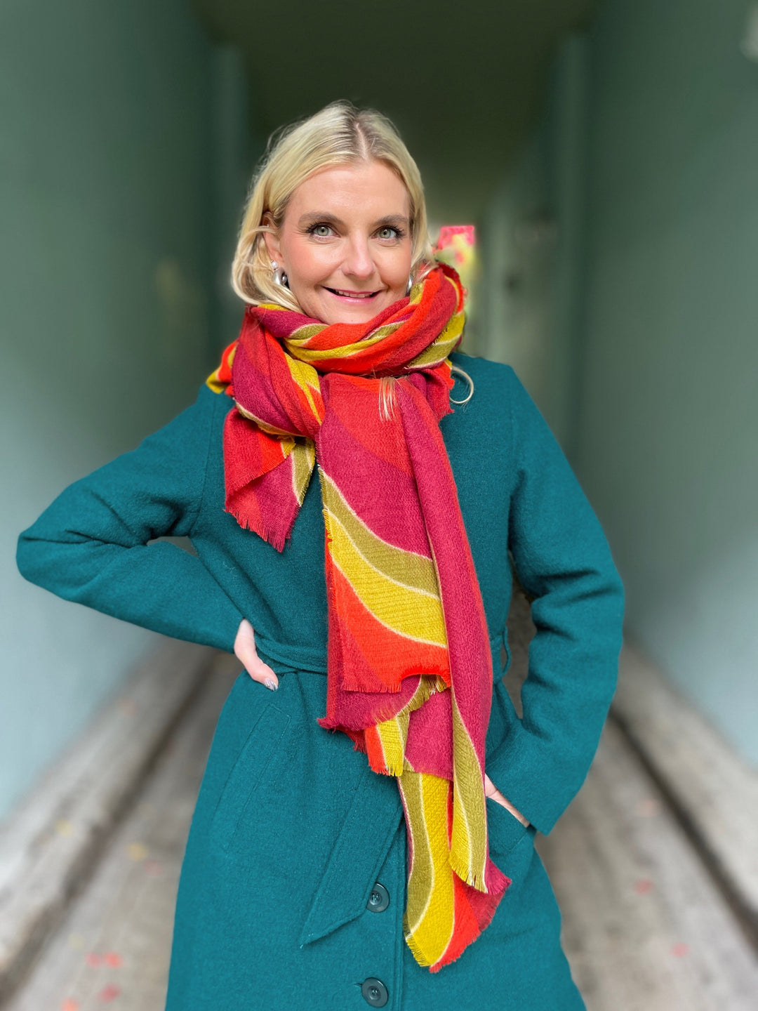 King Louie Skjerf Skjerf Razzle - Rio Red