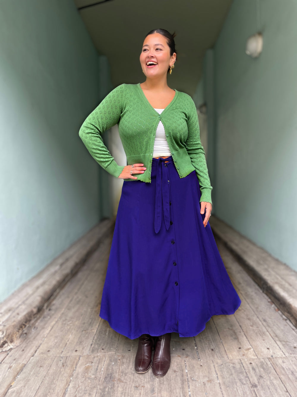 King Louie skjørt Judy Atomic Midi skjørt - blå