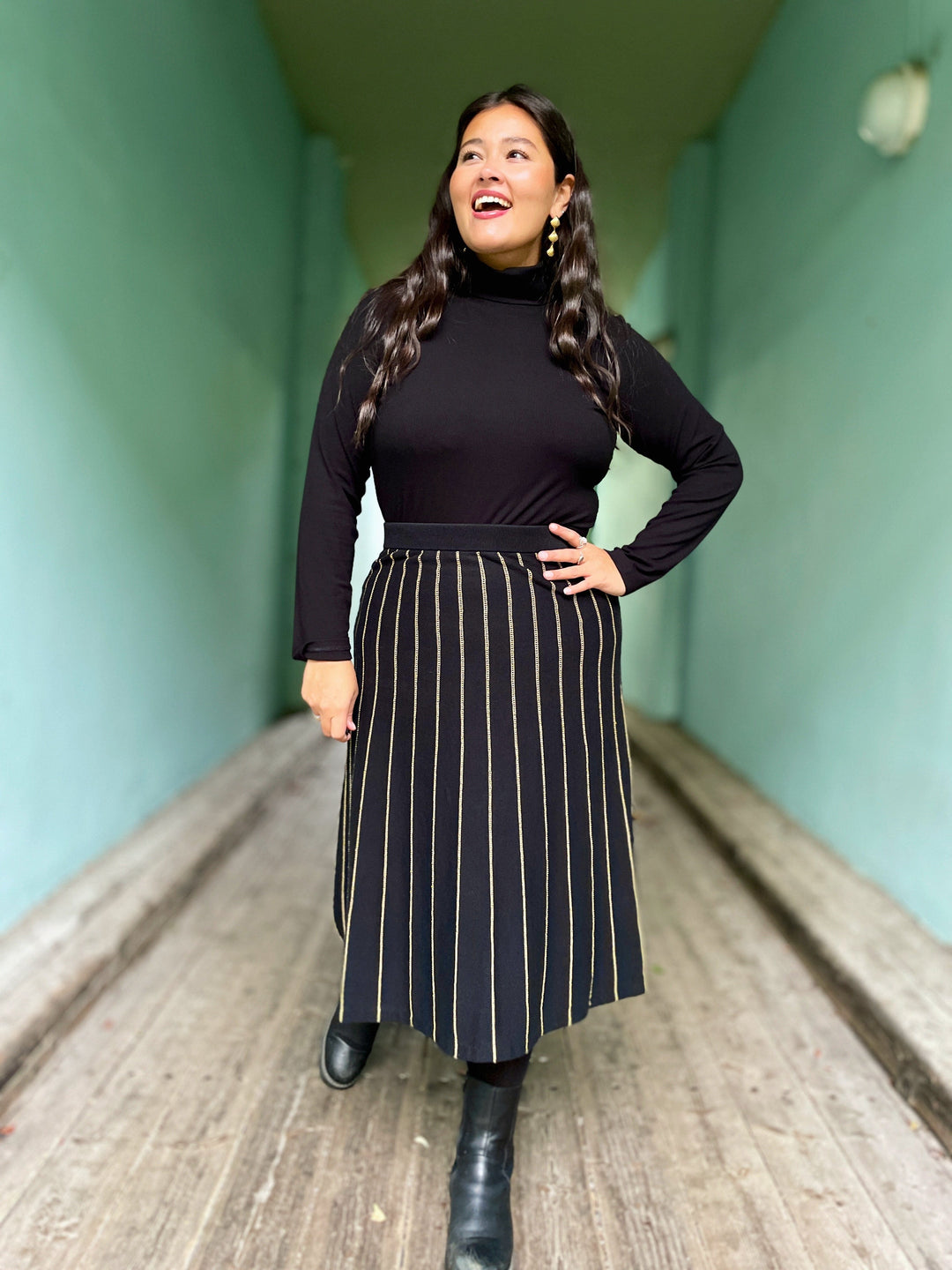 King Louie skjørt Knit Plume skjørt - svart