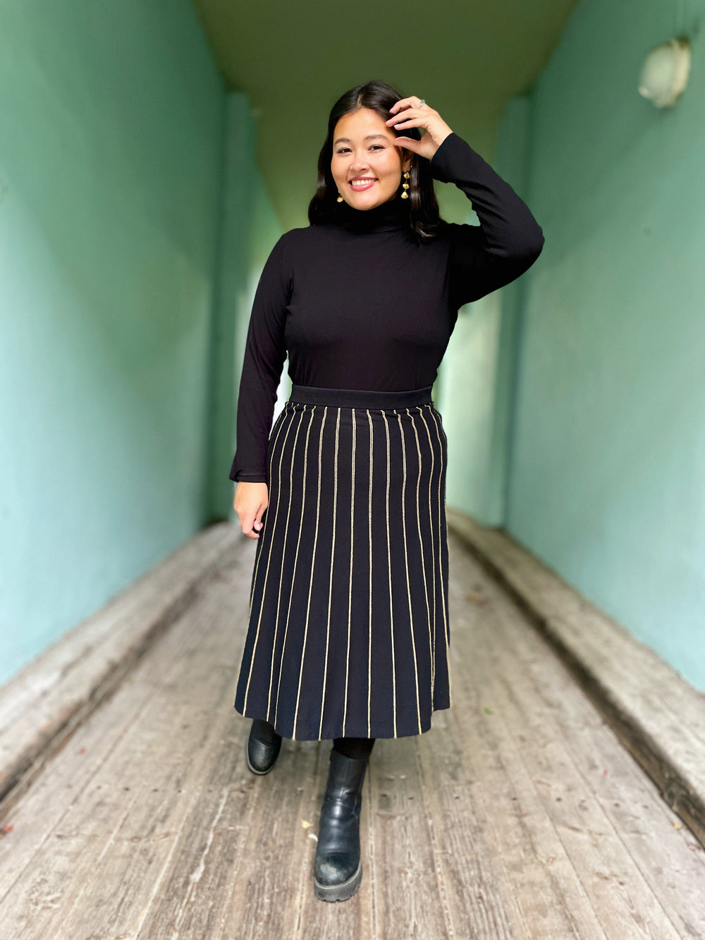 King Louie skjørt Knit Plume skjørt - svart