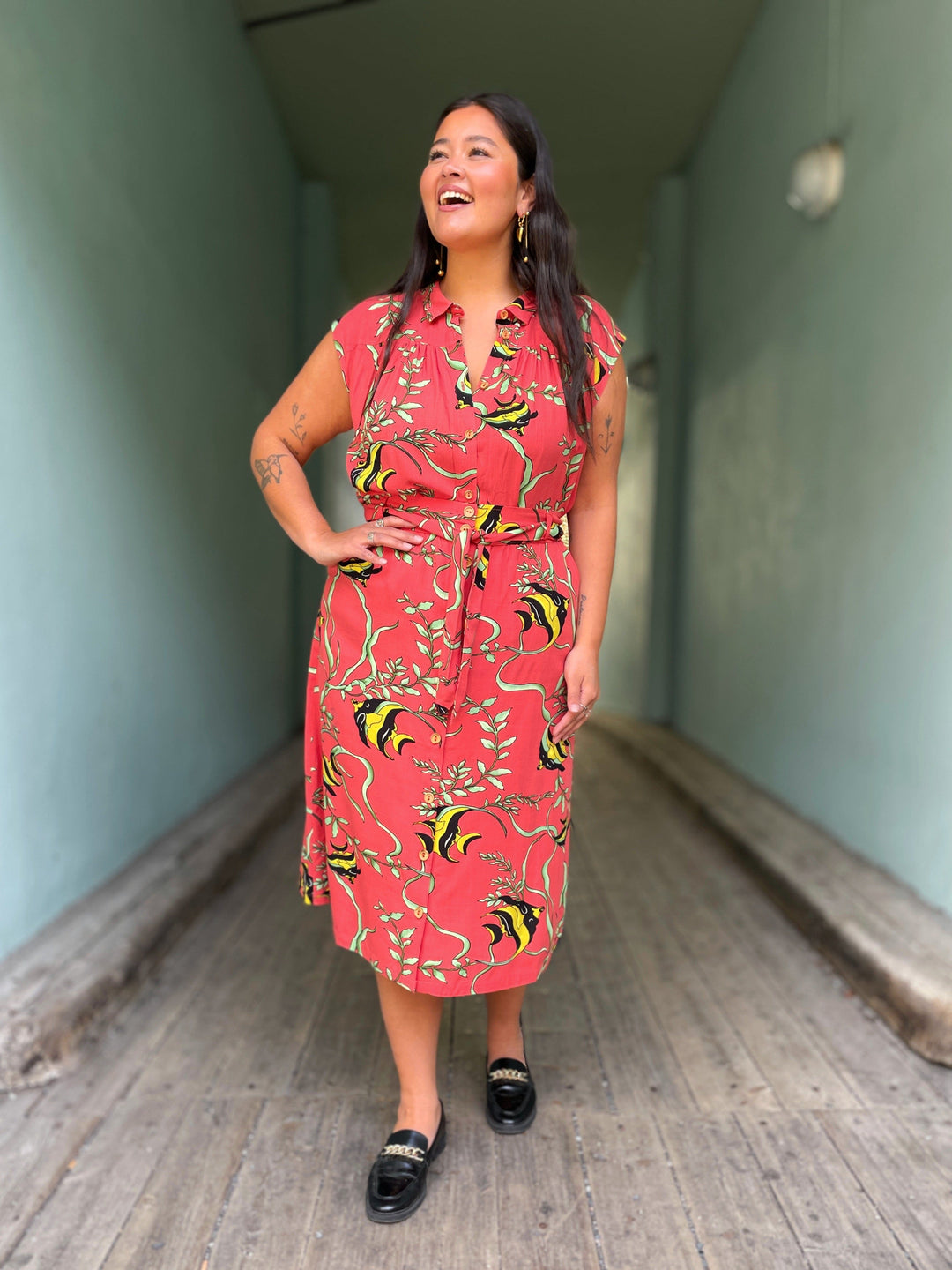 King Louie skjørt Lola Button Orne skjørt