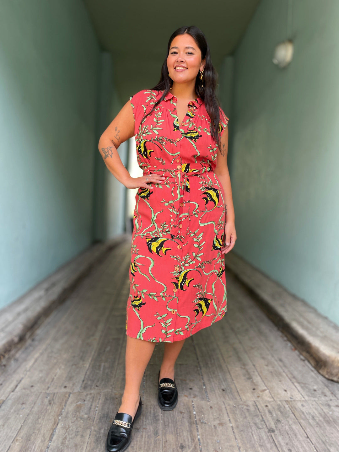 King Louie skjørt Lola Button Orne skjørt