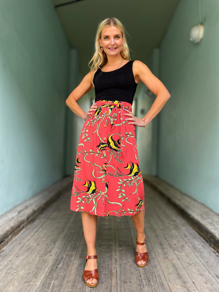 King Louie skjørt Lola Button Orne skjørt