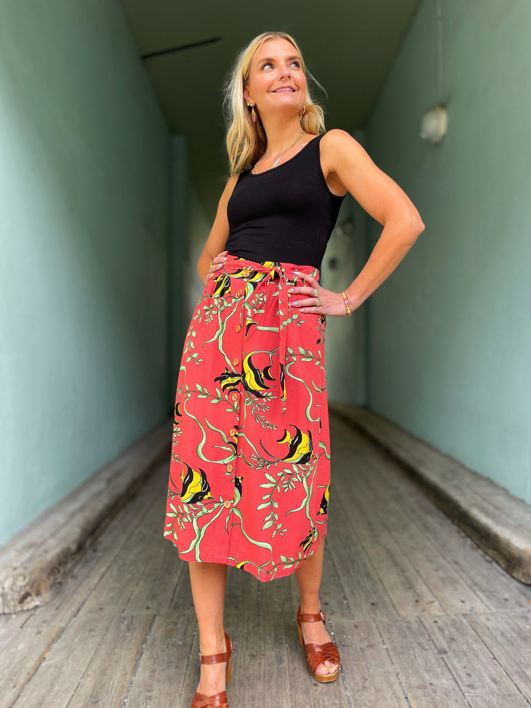 King Louie skjørt Lola Button Orne skjørt