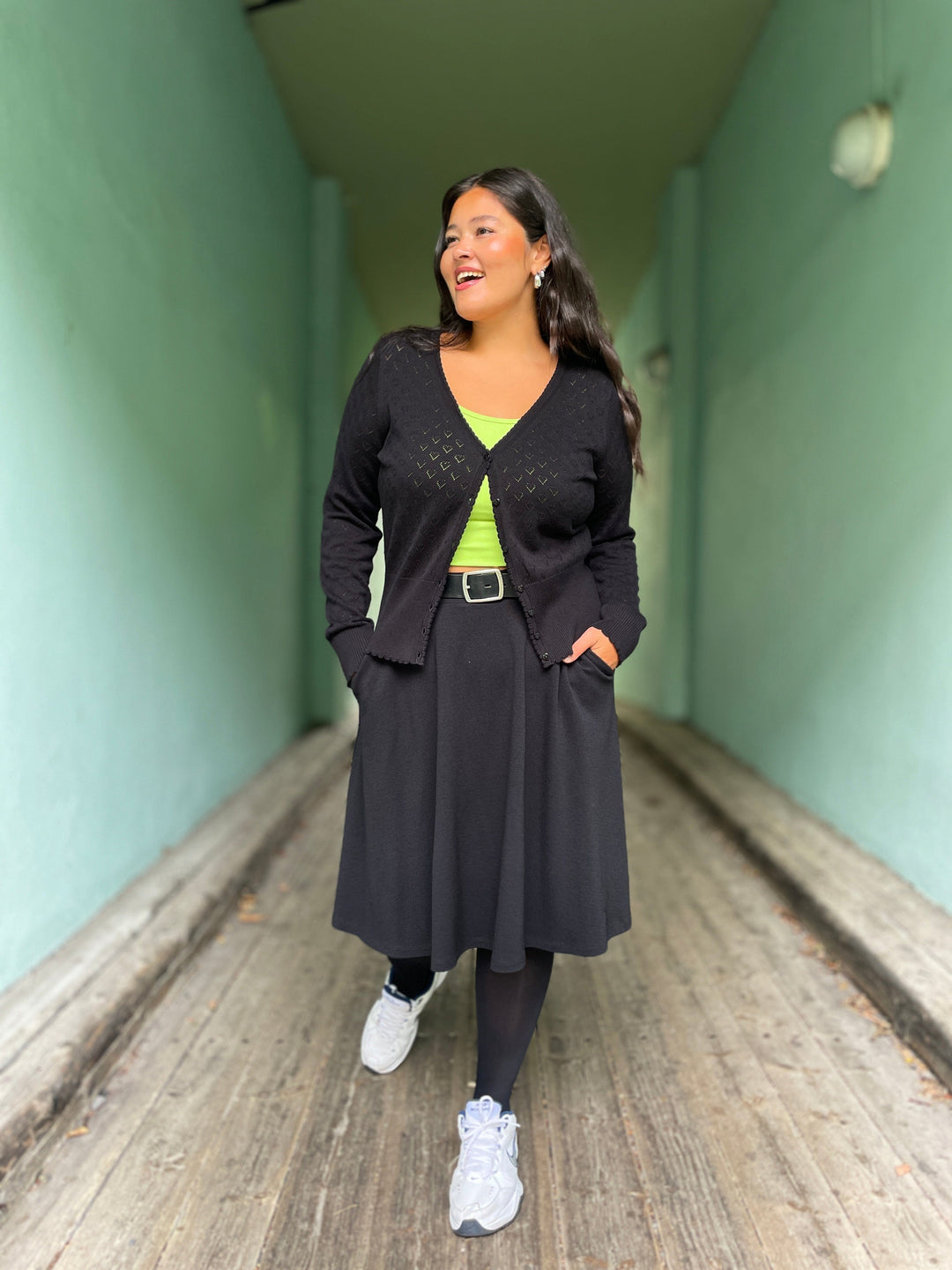 King Louie skjørt Serena Milano Crepe skjørt - svart