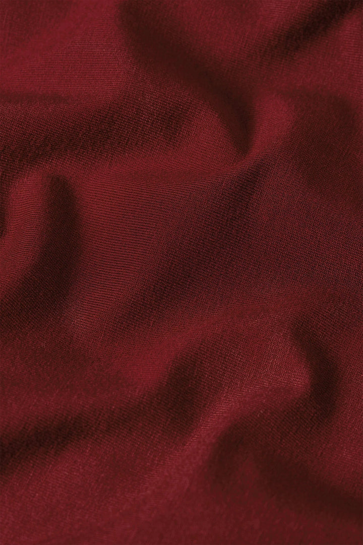 King Louie Topper Carina viskose light bluse - mørk rød