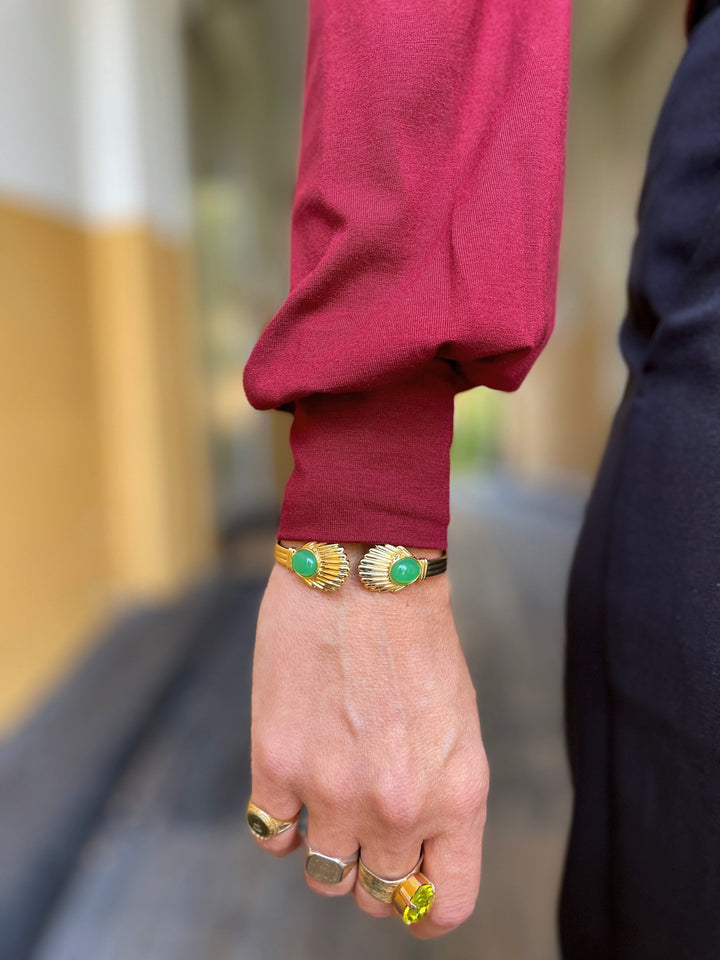 King Louie Topper Carina viskose light bluse - rustrød