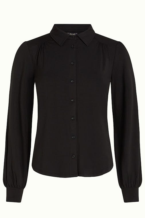 King Louie Topper Carina viskose light bluse - svart