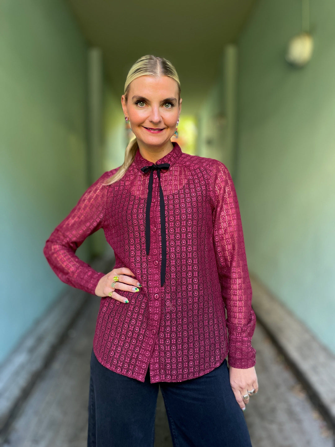 King Louie Topper Elia Branco bluse