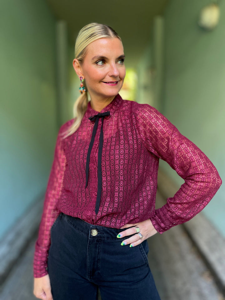 King Louie Topper Elia Branco bluse