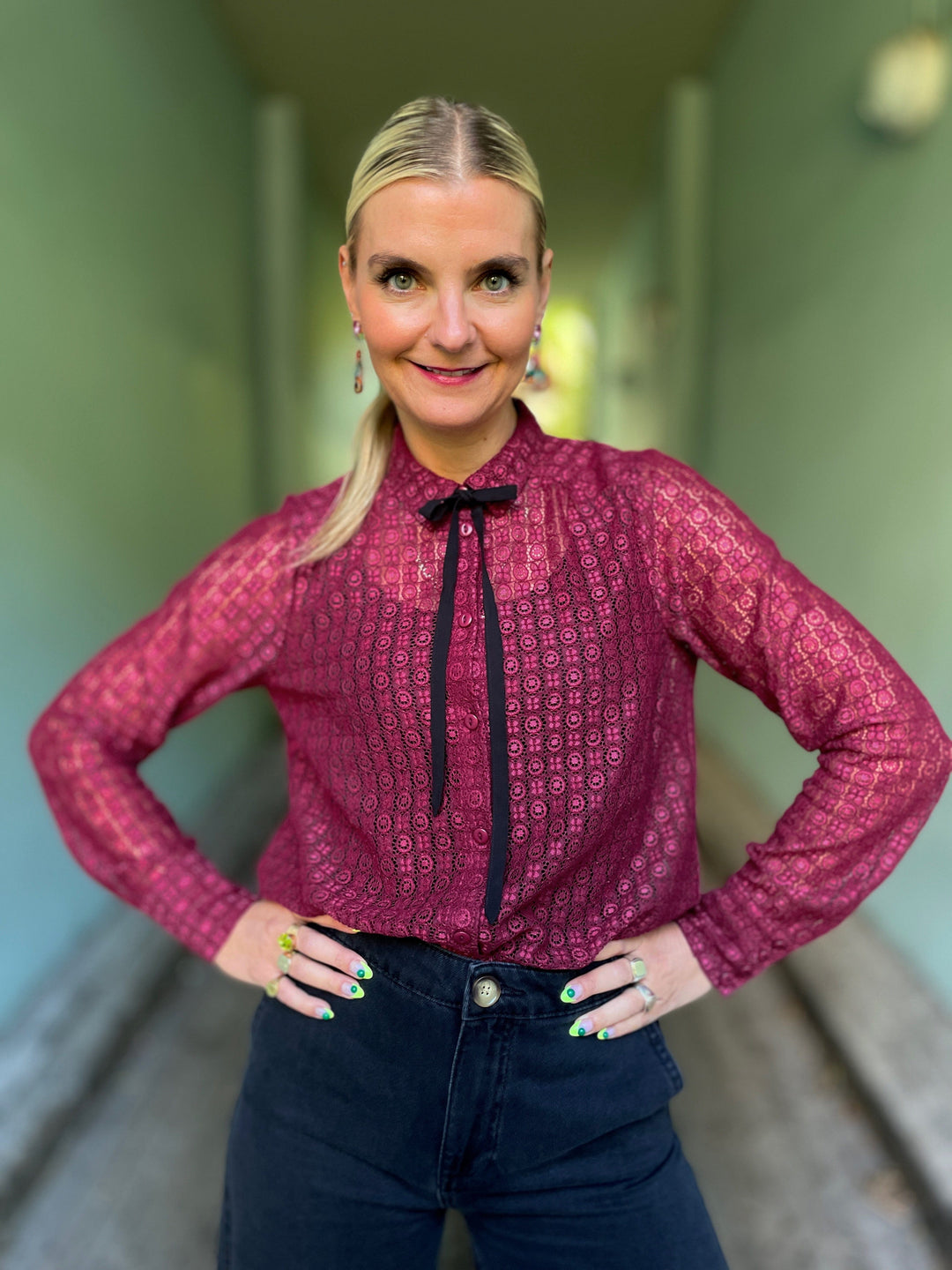 King Louie Topper Elia Branco bluse