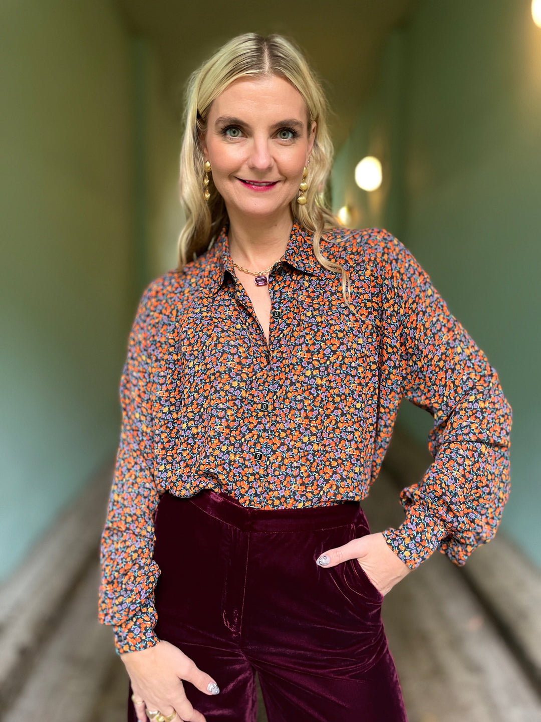 King Louie Topper Leila Peppy bluse