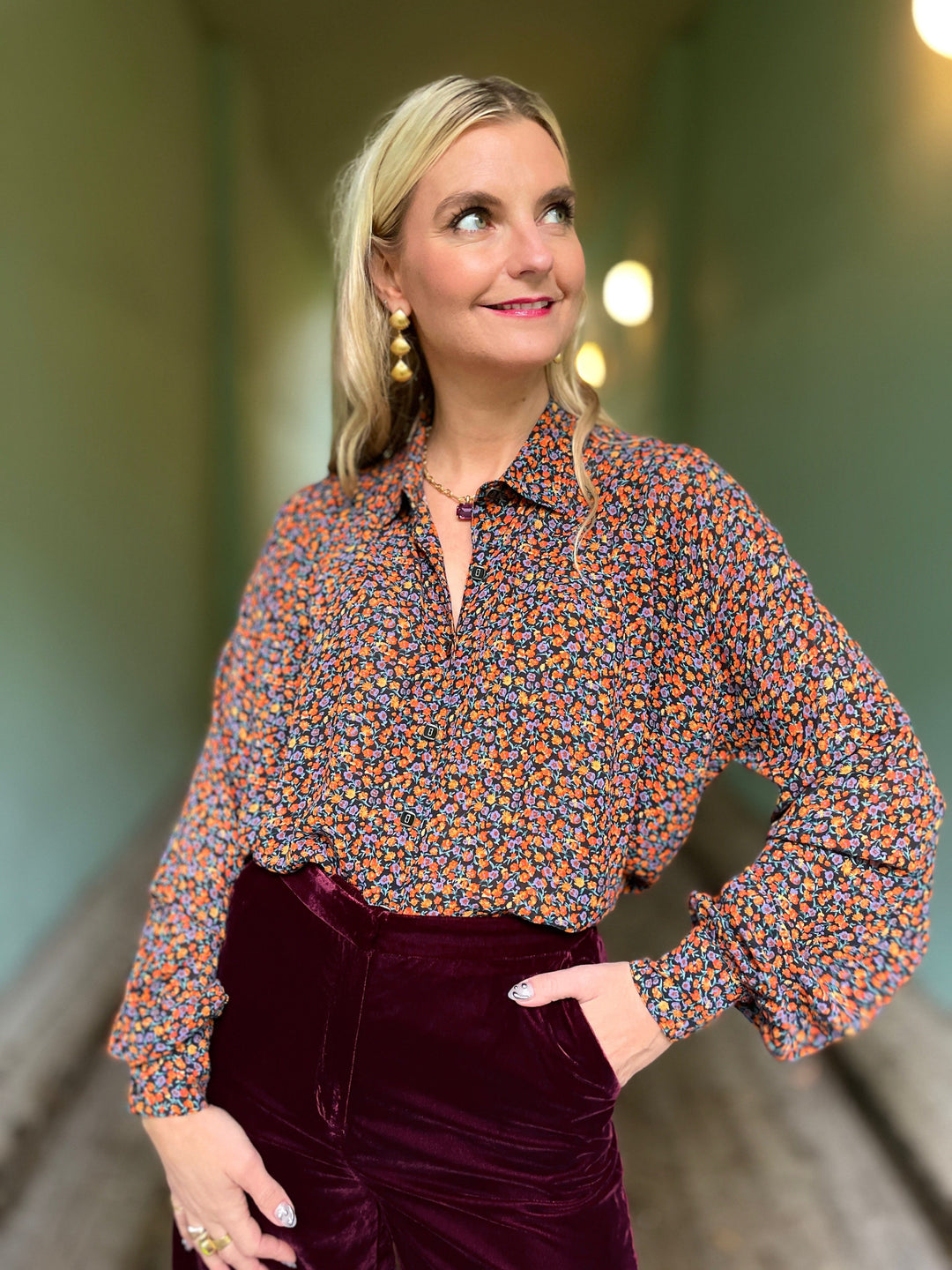 King Louie Topper Leila Peppy bluse