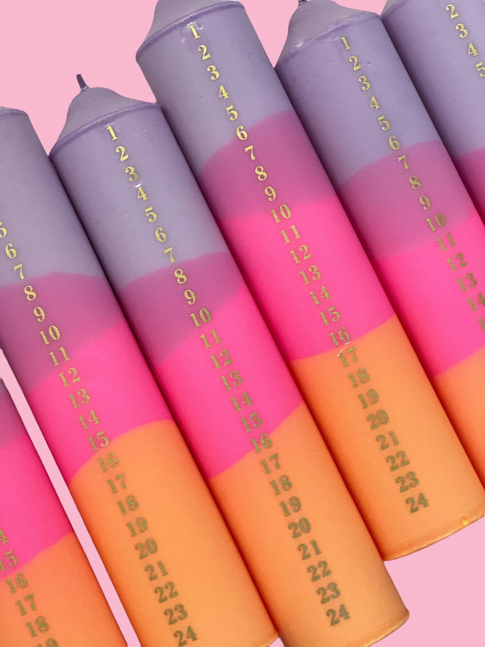 Mila Noire stearinlys Kalenderlys - kubbelys