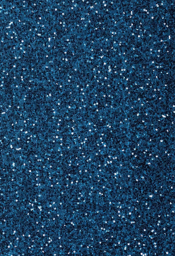 Never Fully Dressed skjørt Jaspre maxi sequin skjørt - teal blå