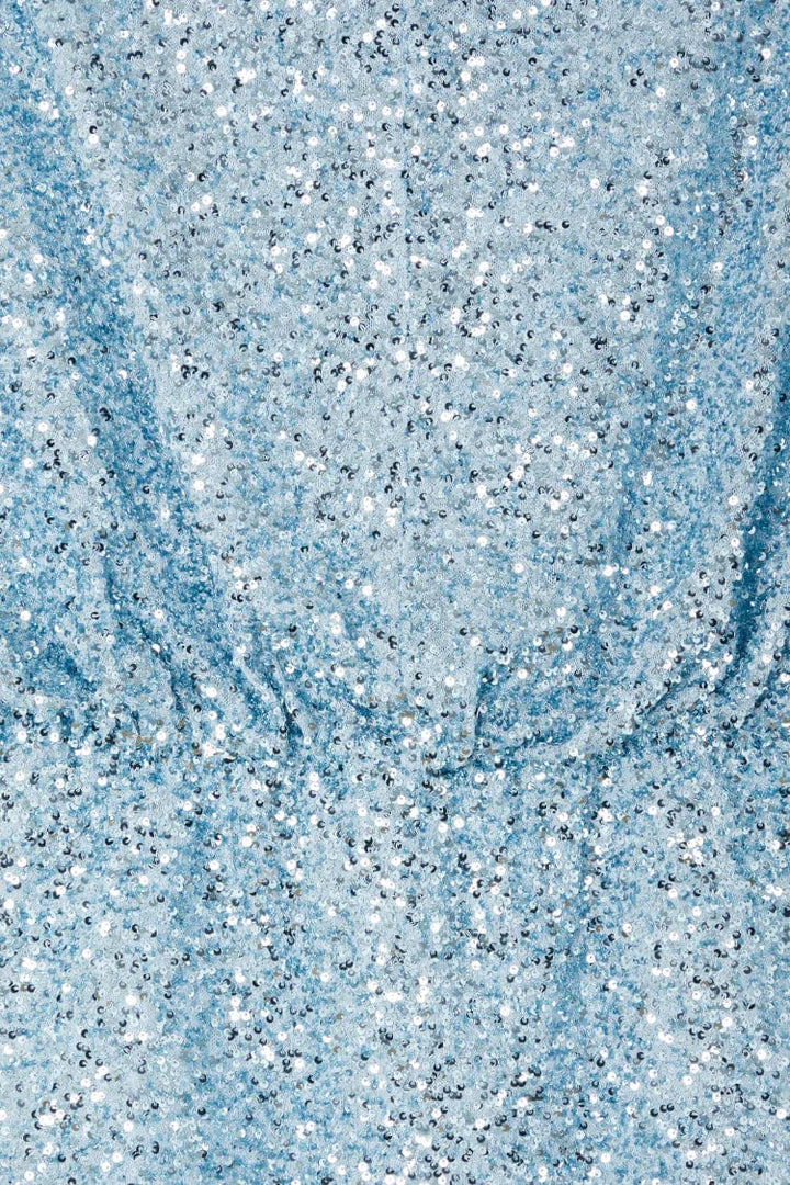 Never Fully Dressed Topper Tilly sequin topp - blå