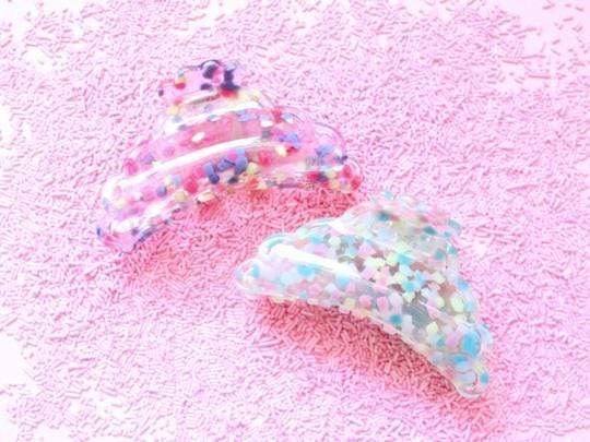 Pico hårpynt Elly confetti hårklype - black