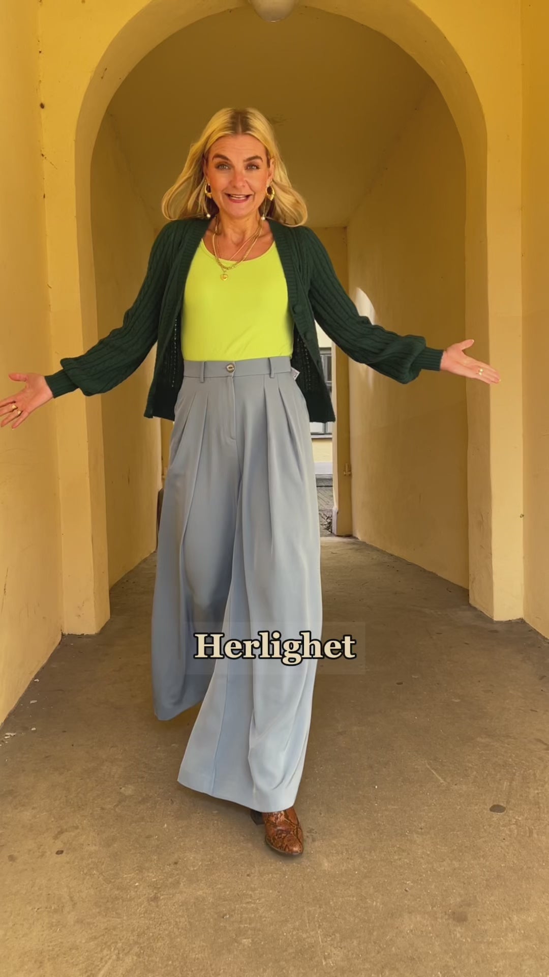 Marnie Fanna bukse - lyseblå