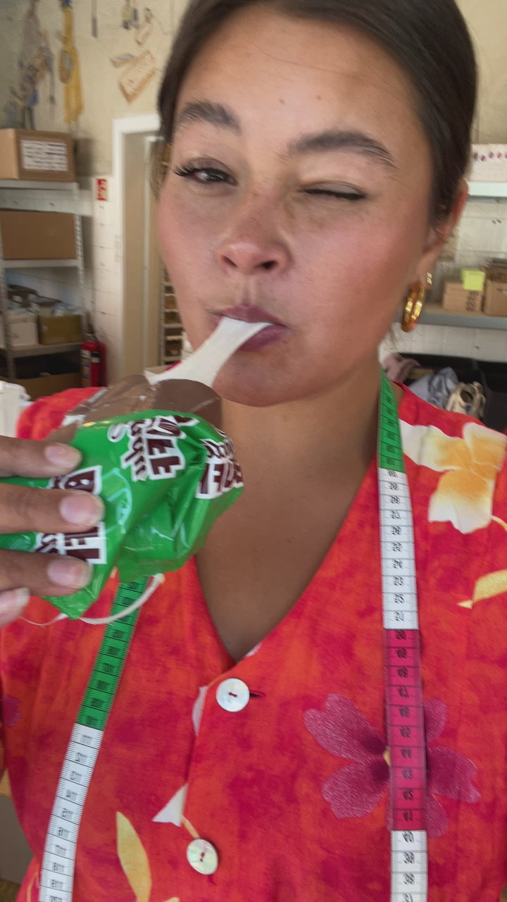 Lindubuff i eske - seig marshmallow med sjokolade