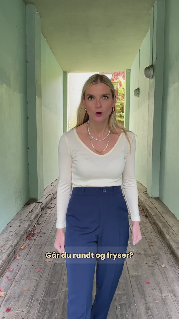 Stay Warm topp - hvit