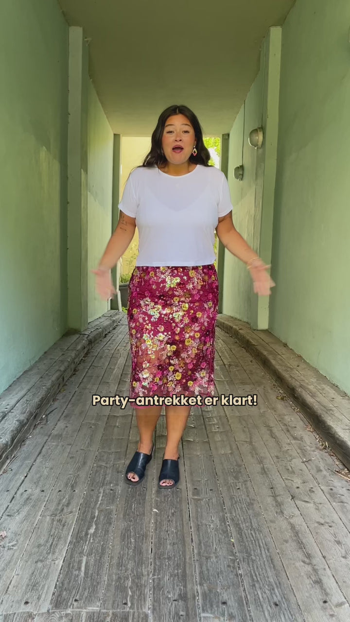 Queen skjørt - cabernet