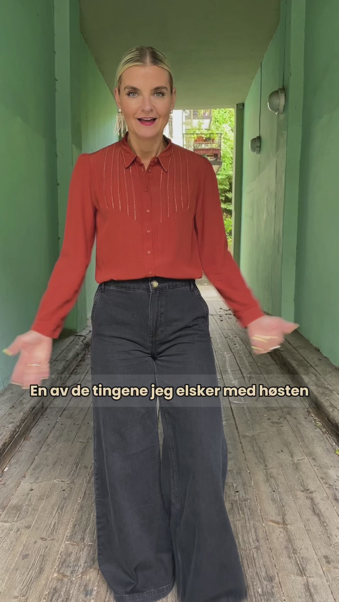 Karen bluse Sista - spicy brown