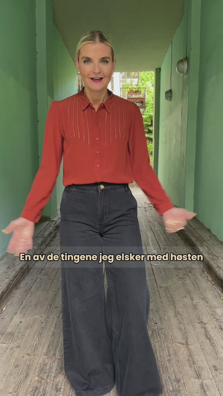 Karen bluse Sista - spicy brown