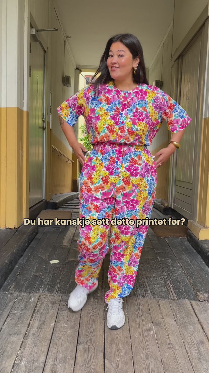 Goldie Jumpsuit - summer garden