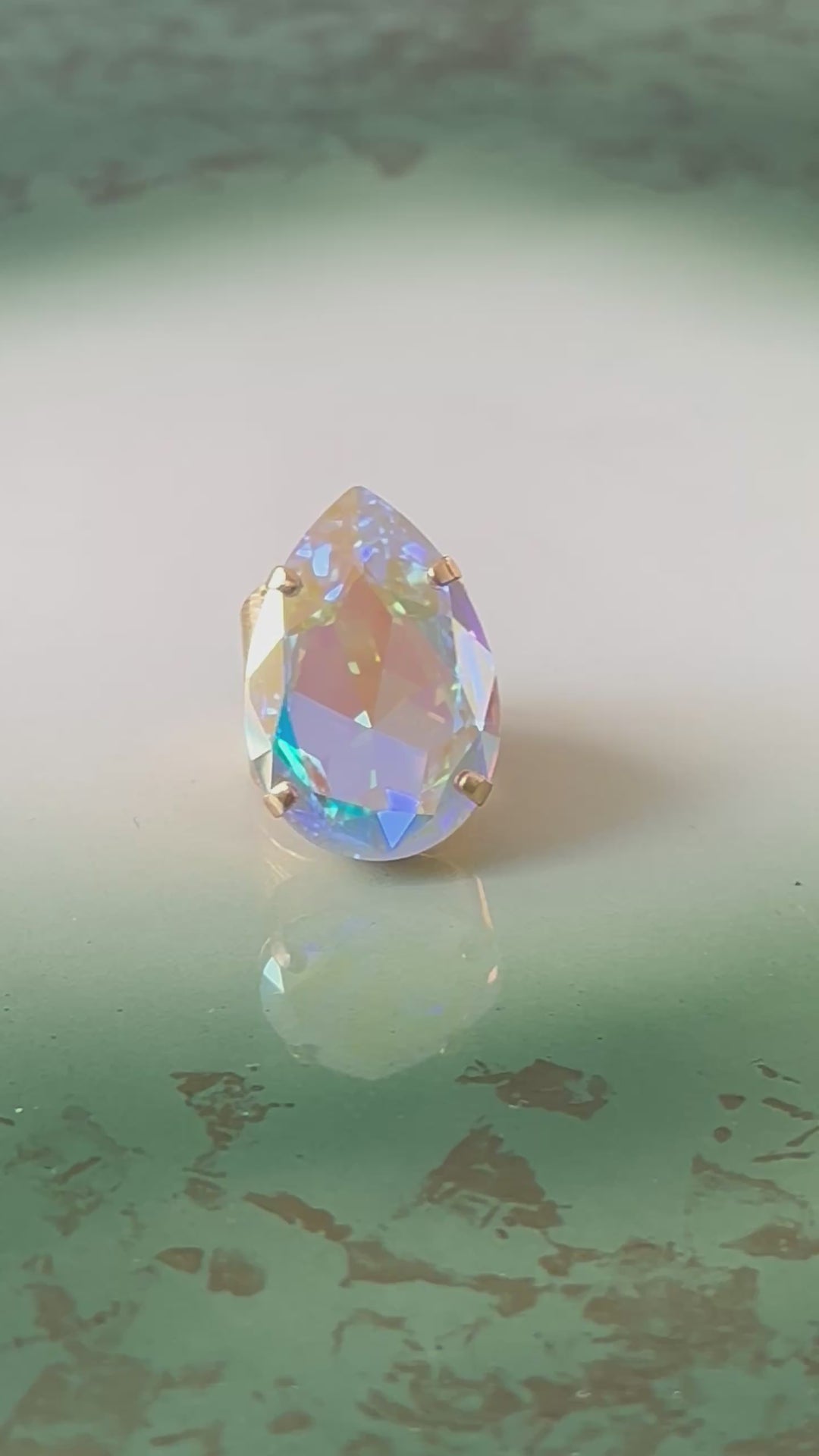 Perfect drop ring - aurore boreale