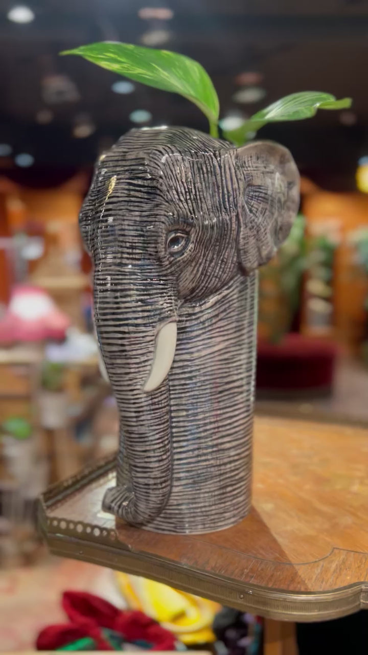 Blomstervase - Elefant