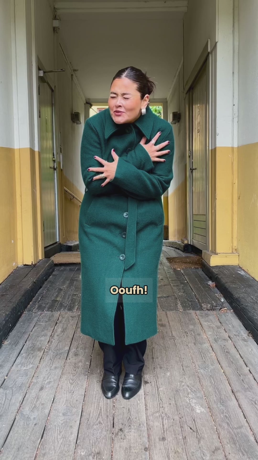 Arabella Kennedy kåpe - Dragonfly Green