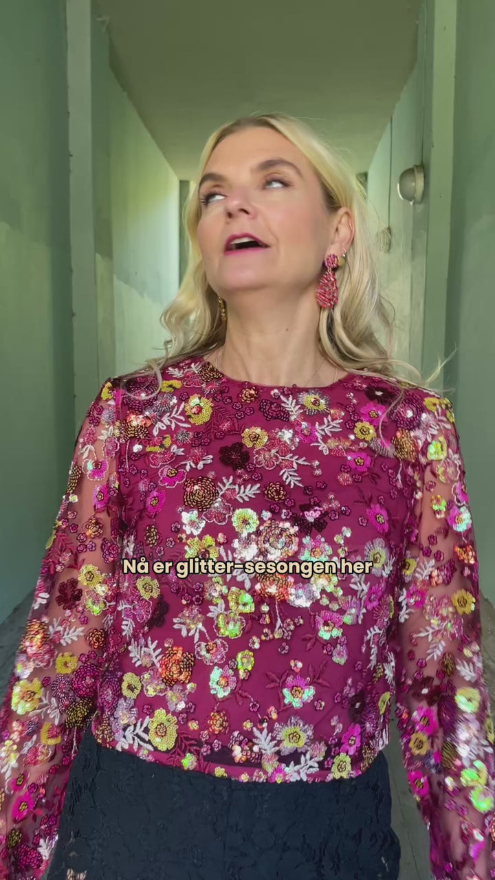 Queen bluse - cabernet