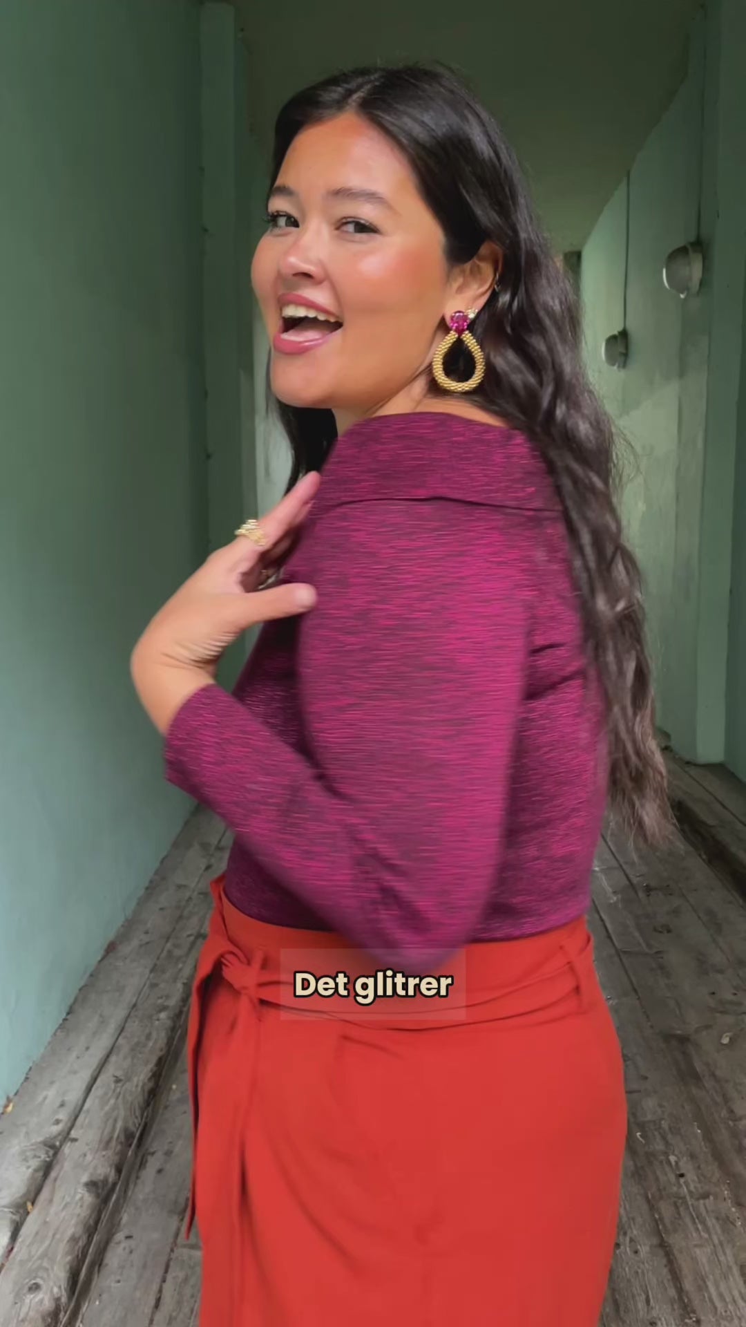 Mirta topp - cabernet red