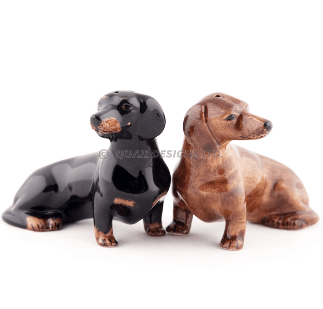 Quail Ceramics interiør Salt- og pepperbøsse - dachs