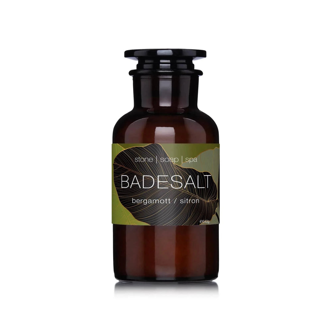 Stone Soap Spa Velvære Badesalt - Bergamott/Sitron
