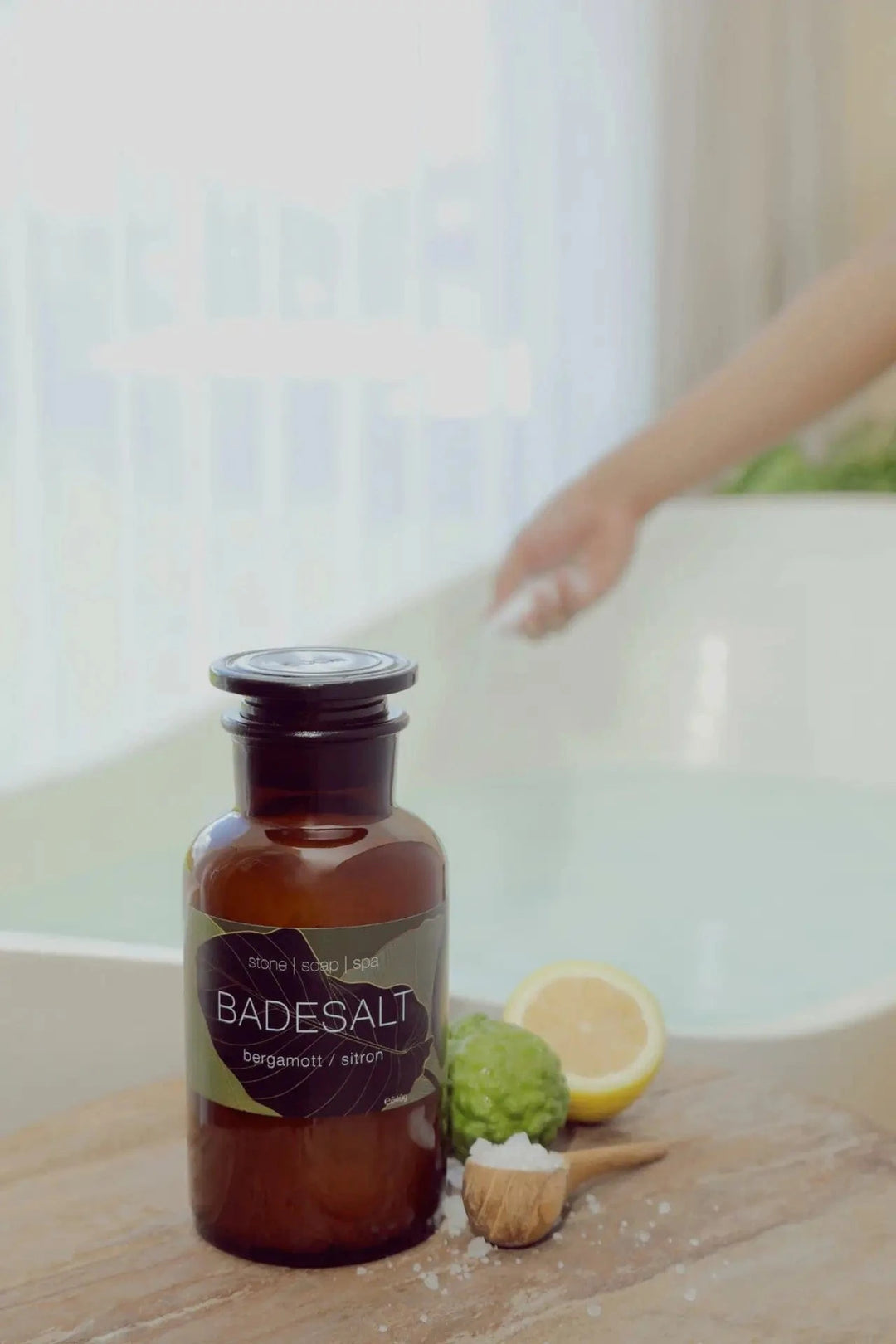 Stone Soap Spa Velvære Badesalt - Bergamott/Sitron