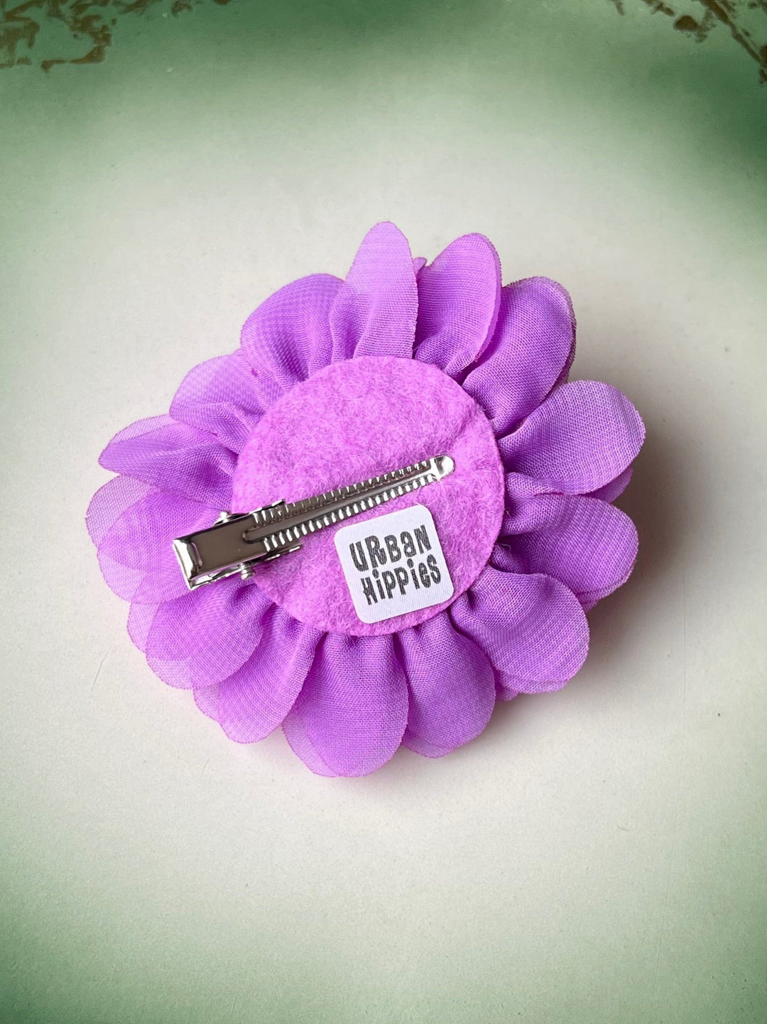 Urban Hippies hårpynt Hårblomst chiffon - lyselilla