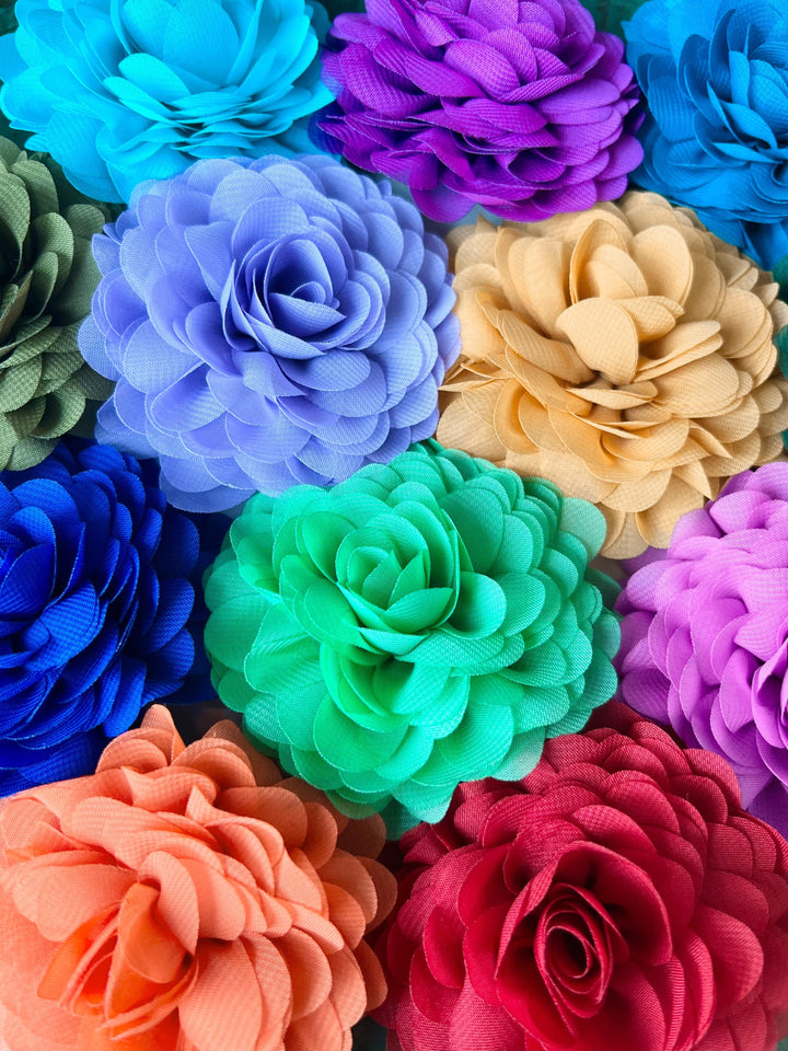 Urban Hippies hårpynt Hårklemme med chiffonblomst - lilla