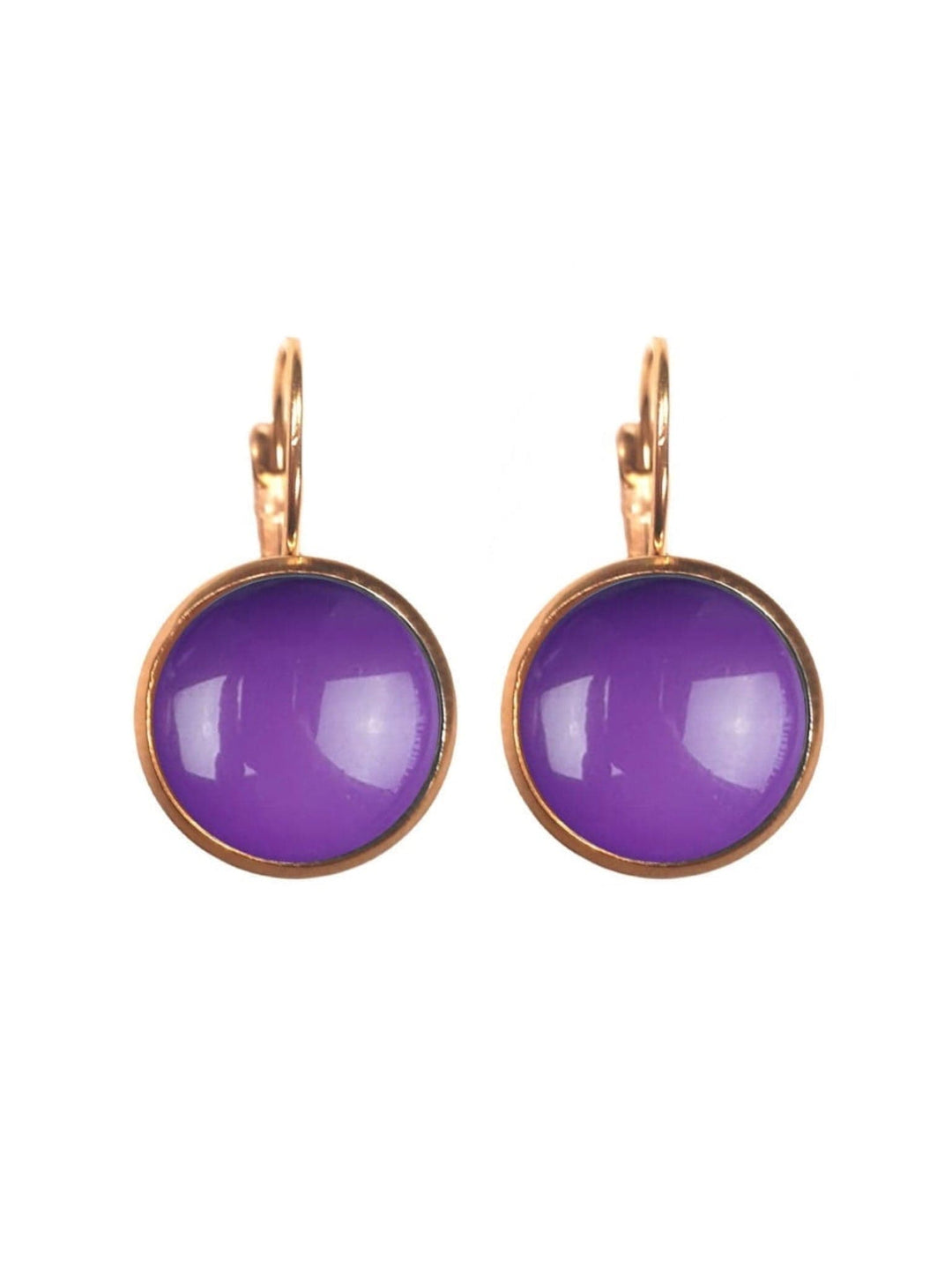 Urban Hippies øredobber Øredobber dots - solid purple