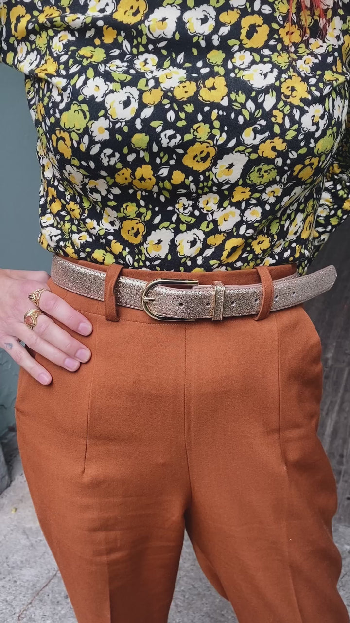 Belte - glitrende gull