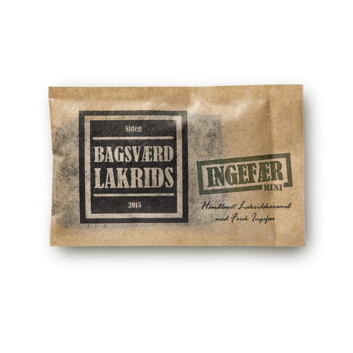 Bagsværd Godteri og sjokolade Bagsværd Lakrids - ingefær mini 40g