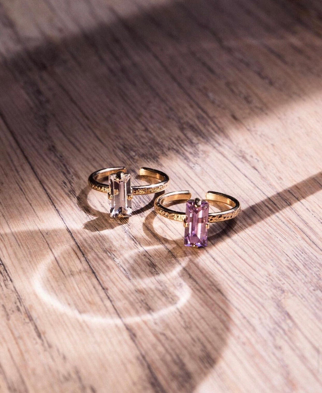 Caroline Svedbom ringer Baguette ring - emerald