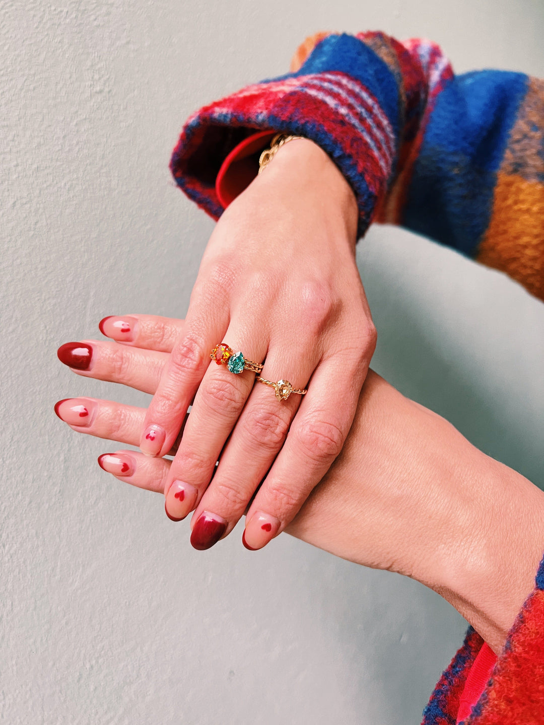 Caroline Svedbom ringer Niki ring - light turquoise