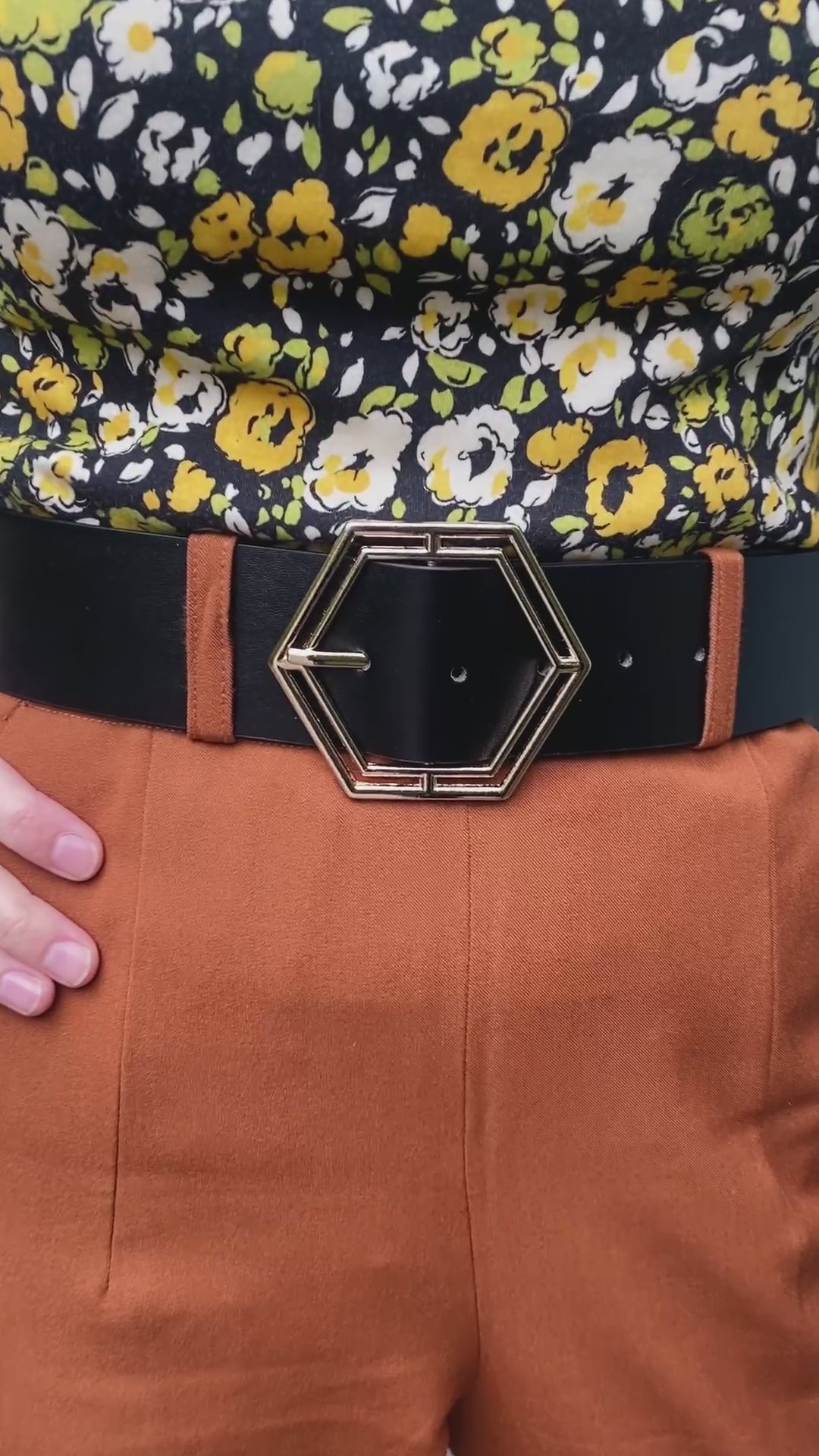 Belte bredt - Sekskantet spenne