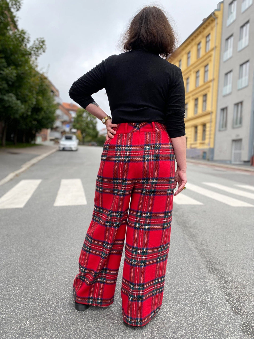 Dianas Vintage bukser Hepburn Pants - tartan