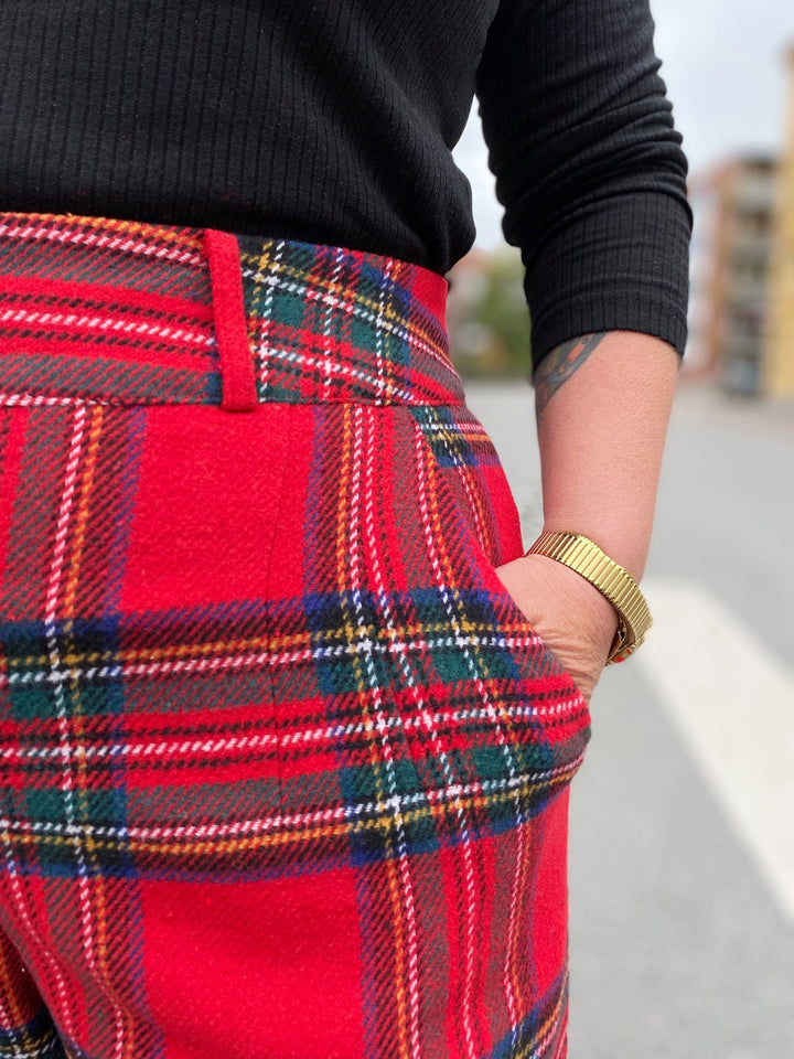 Dianas Vintage bukser Hepburn Pants - tartan