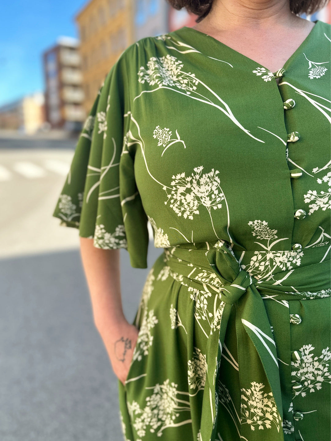 Dianas Vintage kjoler Monika dress -  green dream